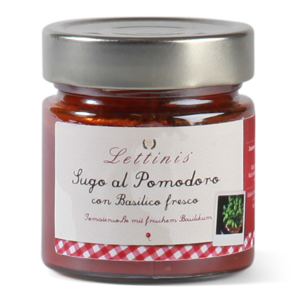 Lettinis Sugo al Pomodoro con Basilico fresco - Tomatensauce mit frischem Basilikum