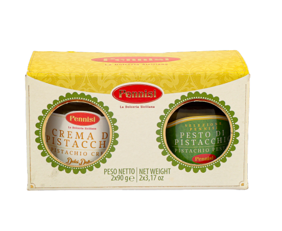 Sizilianisches Pistazienset mit Crema und Pesto