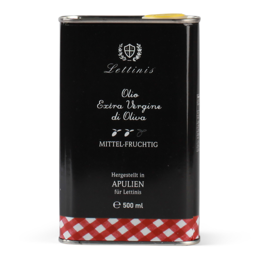 Lettinis Olivenöl Extra Vergine Apulien - Kanister 500 ml