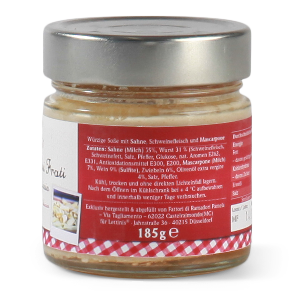 Lettinis Sugo Maniche dei Frati - Sämige Soße mit Sahne und Salsiccia