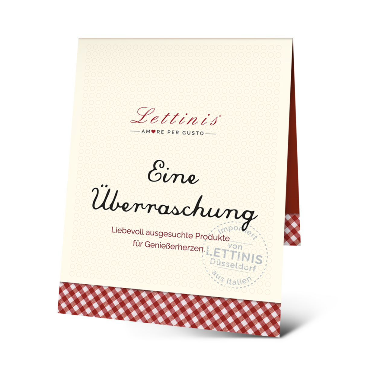 Geschenkanhänger für genähte Tüten "Eine Überraschung"