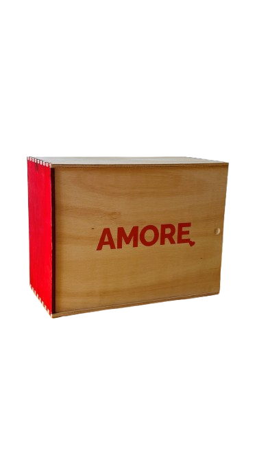 "AMORE" Holzbox 6er