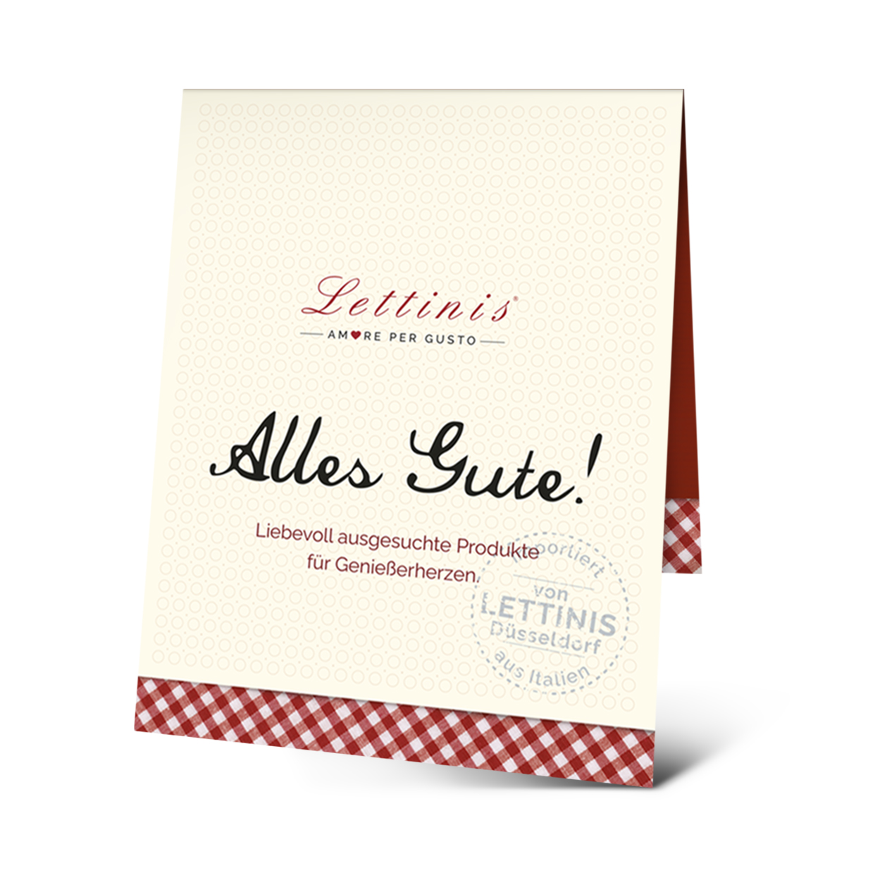 Geschenkanhänger für genähte Tüten "Alles Gute"