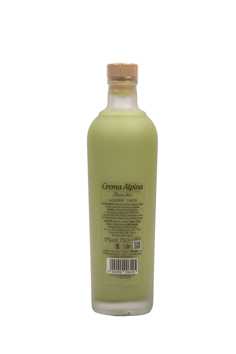 Crema Alpina Pistacchio - Pistaziencremelikör - 70cl