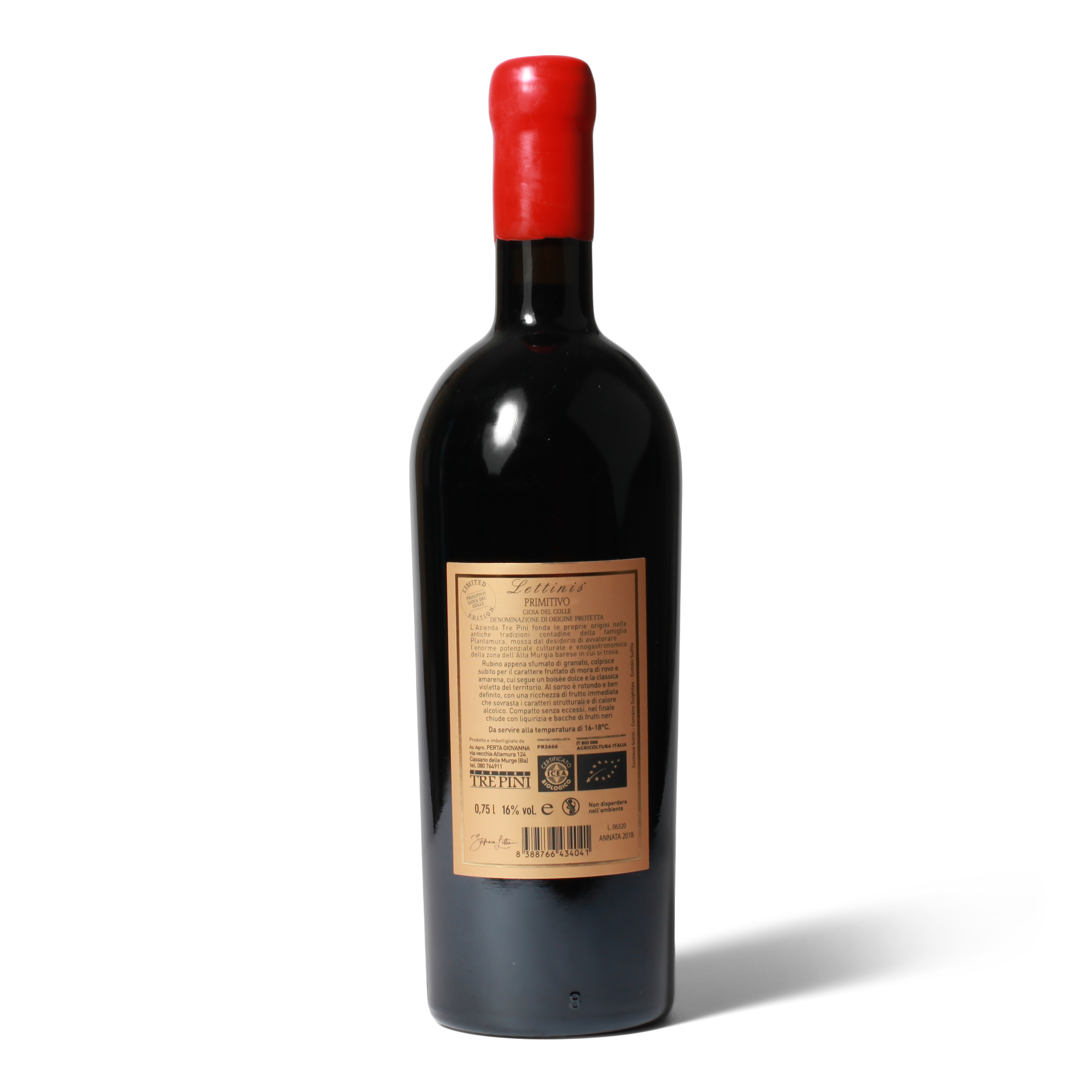 5 +1 Tre Pini - Limited Edition Primitivo - Gioia Del Colle DOC