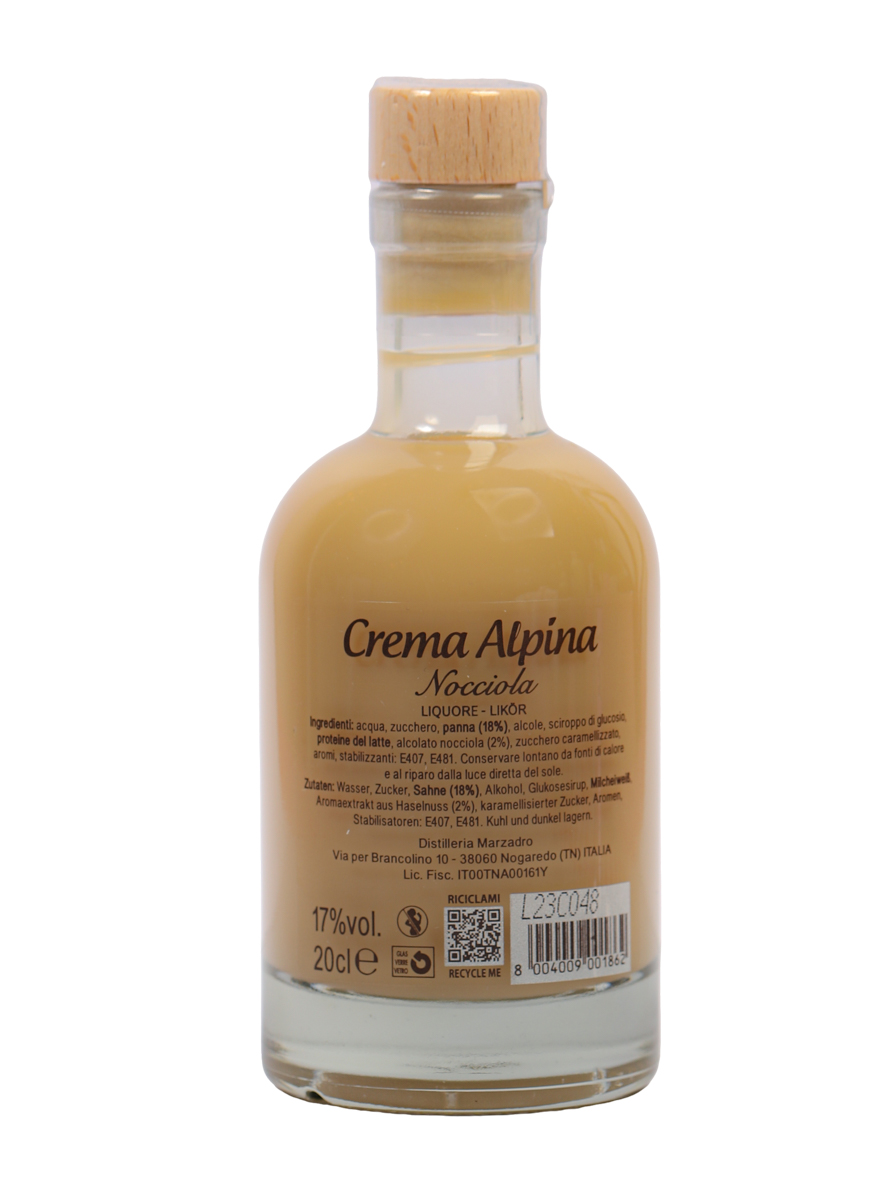 Crema Alpina Nocciola - Haselnusscremelikör - 20cl