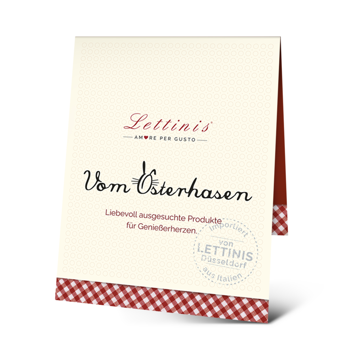 Geschenkanhänger für genähte Tüten "Vom Osterhasen"