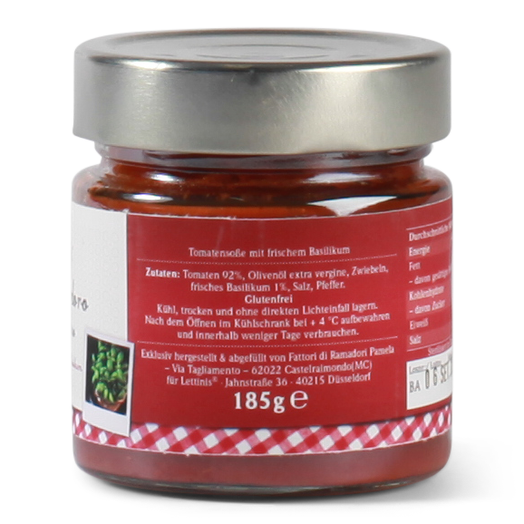 Lettinis Sugo al Pomodoro con Basilico fresco - Tomatensauce mit frischem Basilikum