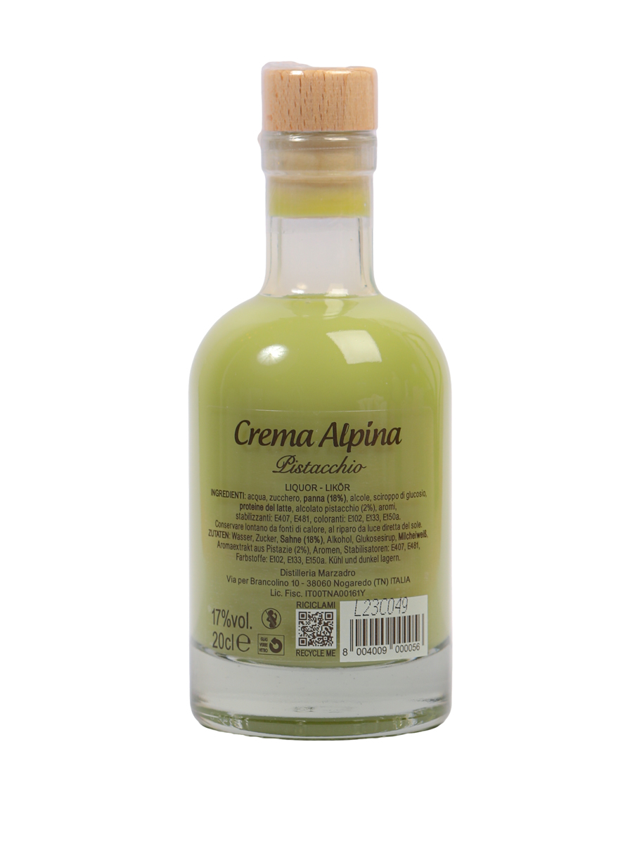 Crema Alpina Pistacchio - Pistaziencremelikör - 20cl