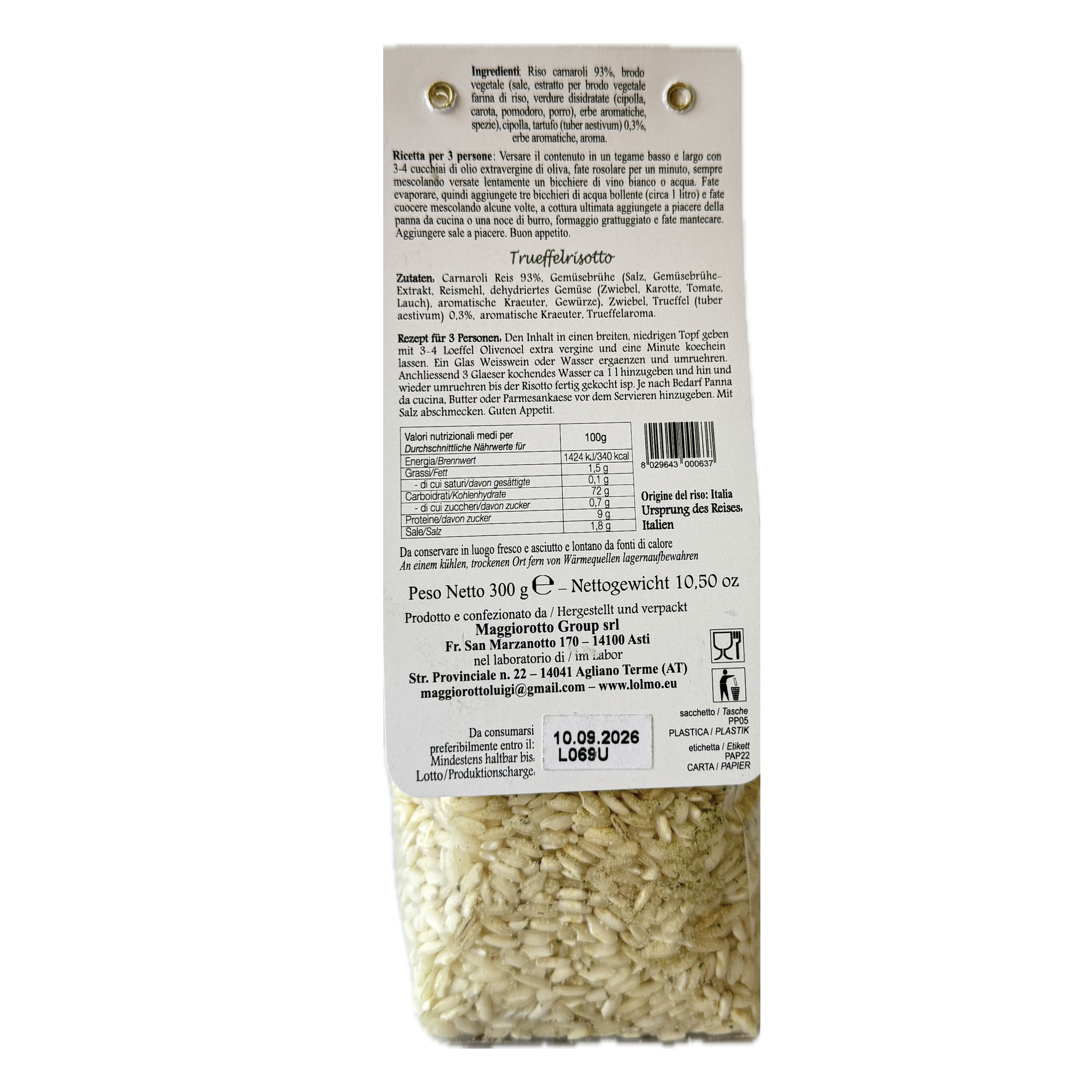 L´Olmo Risotto mit Trüffel