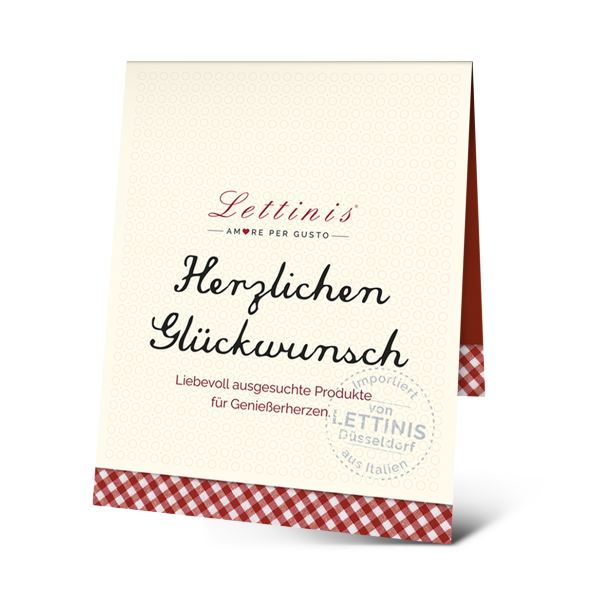 Geschenkanhänger für genähte Tüten "Herzlichen Glückwunsch"